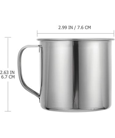 VORCOOL Kids Stainless Steel Mug 3Pcs - Extra Small Tea Coffee Camping Mugs for Unbreakable Milk Drinking - Buy Online on SooperMarket.com