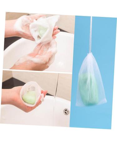 Gogogmee 20pcs Soap Net Bubble Foam Cleaning Tool Facial Soap Travel Soap Sack Saver Soap Saver Pouch White - Buy Online on SooperMarket.com