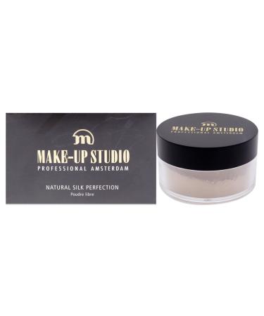 Amsterdam Make-Up Natural Silk Perfection Face Powder - Loose Powder- Fixes Foundation And Provides A Matte Finish - Long-Lasting Effect - 0.15 Oz