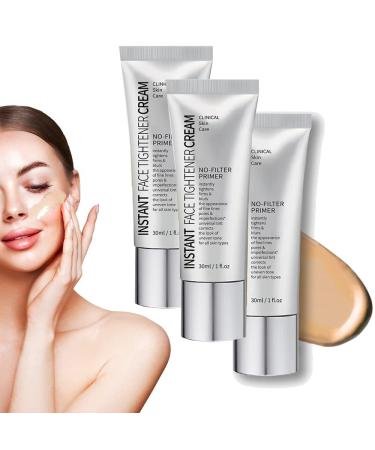 Face Tightener No-Filter Primer New Instant Face Tightener No-Filter Primer Skin Tightener Primer Face Makeup instant face tightener cream for Face Before Makeup (3pcs)
