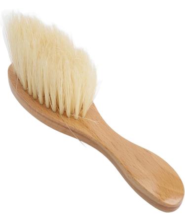 Soft Bristle Neck Duster Cleaning Brush for Face and Hair Ergonomic Design for Broken Hair Cleaning Wood Handle - Buy Online on SooperMarket.com