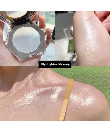 Diamond White Glitter Highlighter Powder for Face and Body - Long Lasting and Easy to Apply - Buy Online on SooperMarket.com