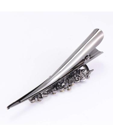 Metal Duckbill Hair Clips 2PC Large Vintage Rhinestone Duckbill Alligator Clips Crystal Teeth Hair Barrettes Duckbill Hairpins for Women Girls (Colorful+ ) - Buy Online on SooperMarket.com