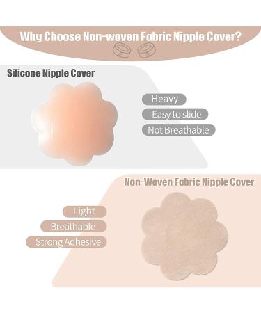 Breathable Boob Tape & Nipple Cover Set | Breast Lift Athletic Tape with Petals - A-E Cup | Disposable Adhesive Bra for Large Breasts - Buy Online on SooperMarket.com