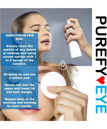 Buy PUREFYEYE 4oz Hypochlorous Eyelid Cleanser - Relief for Dry Eye Rosacea Pink Eye | Gentle & Hypoallergenic Daily Care - Buy Online on SooperMarket.com