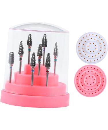 POPETPOP 1pc 48 Nails Drill Bits Nail Drill Bit Organizer Nail Bit Organizer Nail Bit Holder Container Nail Grinding Head Storage Display Holder Stand Nail Drill Bit Holder Written Manicure Size 1 Pink - Buy Online on SooperMarket.com