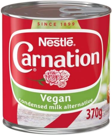 Condensed Milk Carnation Vegan Alternative Condensed Milk 370g Tins (12 Tins) 33.08 g (Pack of 12)