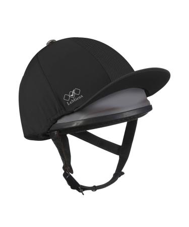 LeMieux Unisex Pro Mesh Hat Silk - Breathable Headwear with 4 Way Stretch Fabric - Snug & Secure Fit - One Size Black