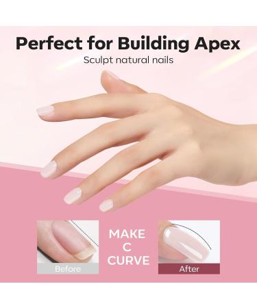 Modelones Pink Builder Gel Set - Professional Nail Primer & Dehydrator for Superior Bonding and Strength - Extension Builder Gel in a Bottle for Nail Hard Gel - Nude Pink Shade - Buy Online on SooperMarket.com
