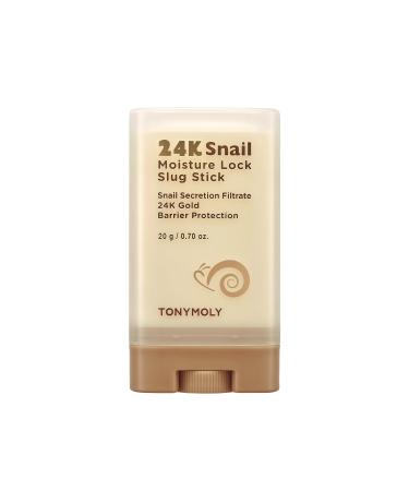 TONYMOLY 24K Snail Moisture Lock Slug Stick | Snail Mucin & 24k Gold | All-in-one multi balm stick for Hydration and Barrier Protection