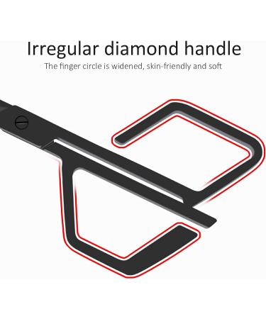Nose Hair Scissors Beard Nose Hair Trimming Scissors Stainless Steel Nose Hair Scissors Oblique Angle Nose Hair Trimming Scissors (Black) - Buy Online on SooperMarket.com