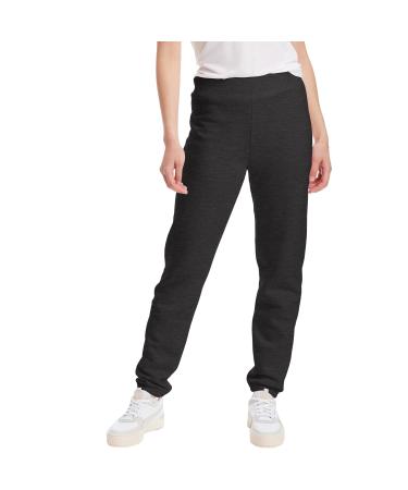 Hanes Women's Sweatpants, EcoSmart Sweatpants for Women, Best Sweatpants for Women, 30" Large Ebony