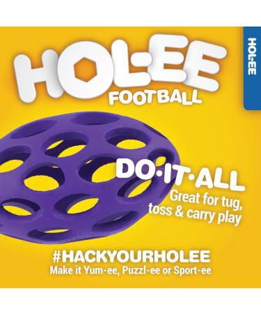 Buy JW Pets Hol-ee Football Small - Yellow Blue Red | Durable Dog Toy - International Shipping Available - Buy Online on SooperMarket.com