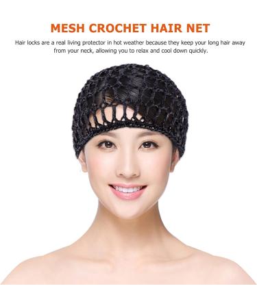 Lurrose 10-Piece Mesh Crochet Hair Network Caps - Short Women's Hair Snoods for Sleep & Comfort | International Shipping Available - Buy Online on SooperMarket.com