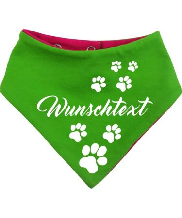 Small Multicolor Dogs Turning Cloth - Adjustable Neck 36-44 cm (Pink Lime) for International Shipping - Buy Online on SooperMarket.com