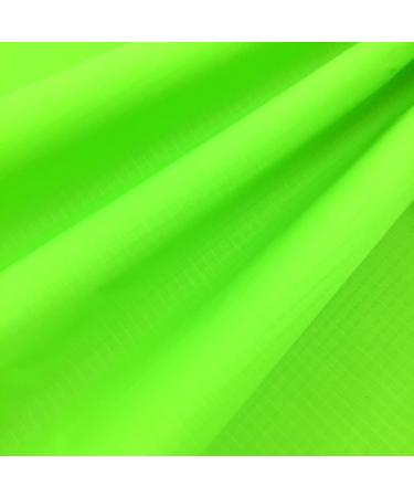 emma kites Fluorescent Green Ripstop Nylon Fabric 40 Denier  Pre-Cut Piece 1-Yard: 60x36  Ultra-Light Airtight PU Coating Water Repellent Fluogreen | 1 Yard