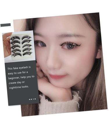 5 Pairs Diamond Rhinestone Color Eyelashes - Natural False Lashes for Women - Buy Online on SooperMarket.com