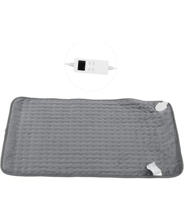 Plplaaoo Electric Heating Blanket - 6 Heat Settings for Cramps & Pain Relief | Underbed Thermal Blanket | Gray - Perfect for Winter - Buy Online on SooperMarket.com