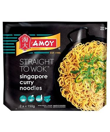 Amoy Straight to Wok Singapore Noodles 2 x 150g (Pack of 4)
