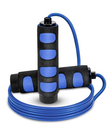 HITOP Jump Rope Adjustable for Adult Kids Boys Christmas Stocking Stuffers for Women Girls Gift Toys Sport Fitness Workout Jump Rope for Kids Women and Men Blue