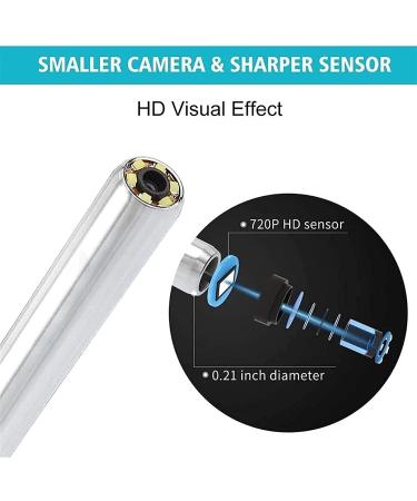 KANDUO Ear Wax Removal 5.5mm Otoscope with LED Lights - Ear Cleaning Camera Tool - Buy Online on SooperMarket.com