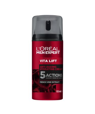 L'Or al Men Expert Vita Lift 5 Anti Ageing Actions Pro-Retinol & Peppermint Moisturiser 100 ml 100 ml (Pack of 1)