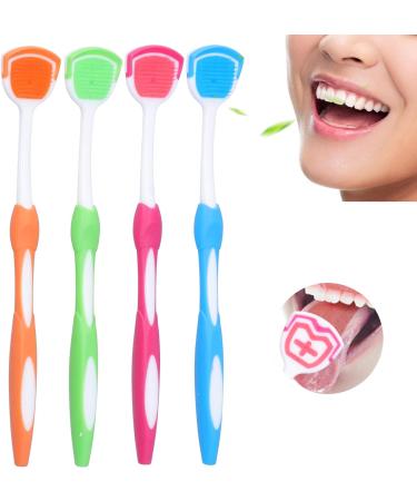 HERCHR Tongue Cleaner & Scraper | Portable Bad Breath Eliminator for Travel | Effective Plastic Tongue Brush - Buy Online on SooperMarket.com