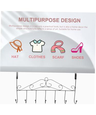 Baluue Clothes Hanger Clothes Rack 2pcs Door Hook Wall Mounted Towel Mounted Coat Hooks Storage Hangers Back Door Hooks Over Towel Holder Coat Hanger - Buy Online on SooperMarket.com