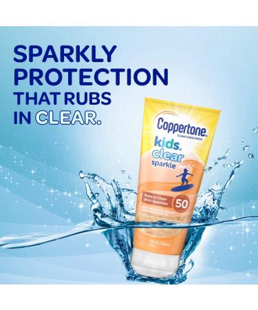 Coppertone Kids Clear Sparkle SPF 50 Sunscreen Lotion - Water Resistant, Reef Friendly, Cooling & Moisturizing - 5 fl. oz - Buy Online on SooperMarket.com