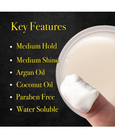 Pete & Pedro Hair Paste for Men - Medium Hold & Shine | Semi Matte Styling Cream | Shark Tank Featured | 2 oz - Buy Online on SooperMarket.com