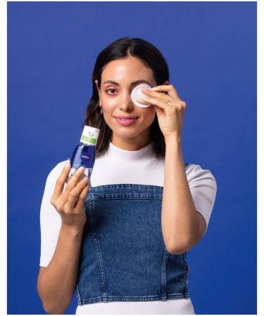 Nivea Double Effect Eye Make-Up Remover 125ml | Sensitive Eye Cleanser | Waterproof Makeup Remover (2 Pack) - Best for Gentle Makeup Removal - Buy Online on SooperMarket.com