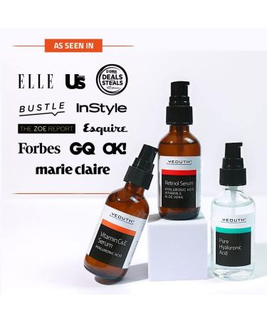 Retinol Face Serum with Vitamin C, Hyaluronic Acid - Anti-Aging & Hydrating Women's Face Serum - YEOUTH 3x1 fl - Buy Online on SooperMarket.com