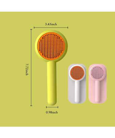 DAYSOY Deshedding & Grooming Brush for Dogs & Cats - Stainless Steel Slicker Brush for Removing Loose Undercoat Tangles - Waterproof & Rust-Resistant - Buy Online on SooperMarket.com