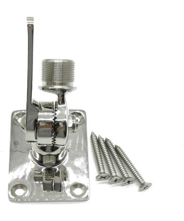 Marine VHF Antenna Mounts  Ratchet Mount Heavy Duty Marine VHF Antenna 316 Stainless Steel Boat Adjustable Base - Buy Online on SooperMarket.com