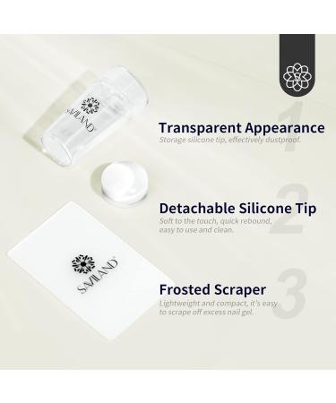 Saviland Nail Stamper Kit with Gel Polish - Easy to Use French Manicure Nail Art Set - Buy Online on SooperMarket.com