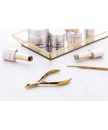 Aba Group Golden Cuticle Nippers with Two Springs 3 mm (1121) Stainless Steel Cuticle Cutter with Sharp and Smooth Cut Fine for Removing Excess - Buy Online on SooperMarket.com