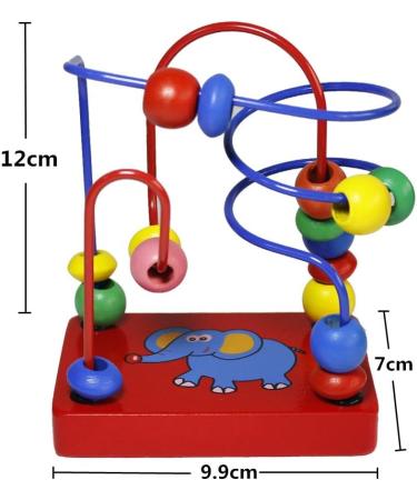 Oostifun Gobus Colorful Wooden Mini Beads Labyrinth Roller Coaster - Educational Toy Gift for Children | International Shipping Available - Buy Online on SooperMarket.com