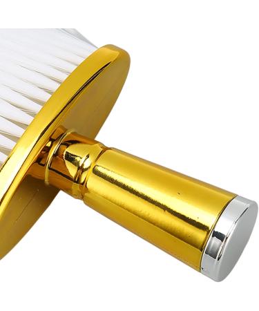 Neck Face Duster Brush Yellow Neck Duster with Electroplated Handle for Hair Cutting Skin Friendly Soft Bristles Brush for Removing Loose Hair Barber Cleaning Brush for Salon Home - Buy Online on SooperMarket.com