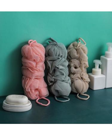 Buy Cabilock 6 pcs Exfoliating Body Scrubbers - Long Bath Ball & Back Washer for a Spa-Quality Shower Cleanse | International Shipping Available - Buy Online on SooperMarket.com