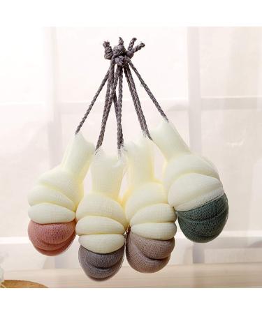 Buy Cabilock 4 Pcs Exfoliating Loofahs - Mesh Shower Balls & Bath Puff for Ultimate Body Cleanse | International Shipping Available - Buy Online on SooperMarket.com