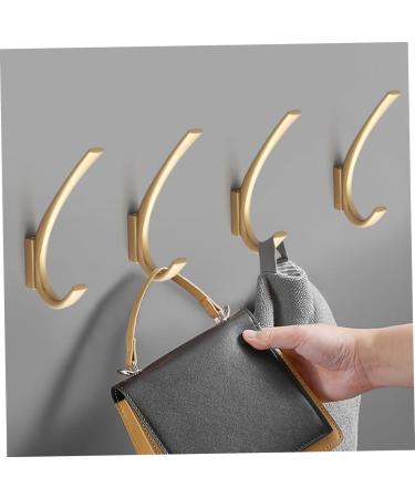 Cabilock 2pcs Coat Hook Bath Towel Hooks Metal Coat Hanger Wall Coat Hanger Towel Wall Hooks Hat Office Robe 11.8X1.3X1.3CMx2pcs Goldenx2pcs - Buy Online on SooperMarket.com