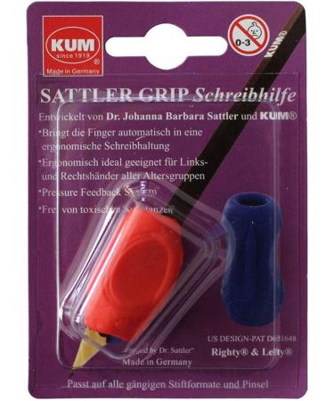 KUM 406.00.22-R Writing Aid Sattler Grip A7 - Red Pen Holder for Right & Left-Handers | International Shipping Available - Buy Online on SooperMarket.com