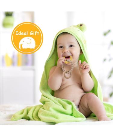 Vicloon Silicone and Wood Teething Toy for Baby - Easy to Clean Octopus Teether Chew Toy for Boys & Girls (Grey - Buy Online on SooperMarket.com
