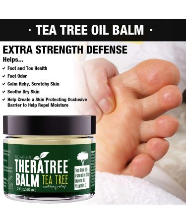 TheraTree Tea Tree Oil Balm with Neem Oil - Soothes Dry Itchy Skin & Fights Skin Irritation | International Shipping Available - Buy Online on SooperMarket.com