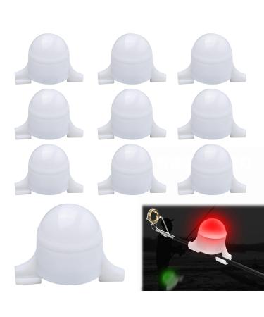 Electronic bite indicator 10 PCs LED alarm lamp fishing fishing bite indicator led lights night light bite-indicator electronic bite indicator fishing nighttail rod tips lights