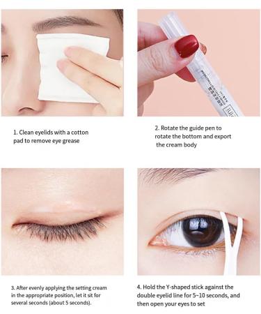 Dajidafu 3ps Double Eyelid Shaping Glue Natural Traceless Waterproof Gluewater Makeup Supplies Instant Big Eye Lifting Tool - Buy Online on SooperMarket.com
