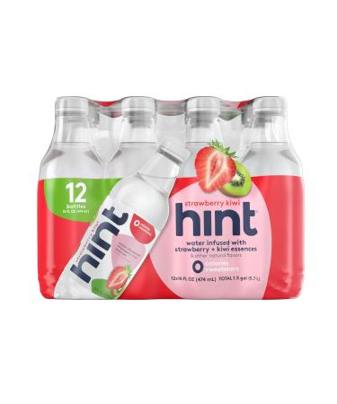Hint Water Peach & Strawberry Kiwi Variety Pack - 24 Bottles, 16 oz Each - Zero Calories, Sugar, and Diet Sweeteners - Buy Online on SooperMarket.com