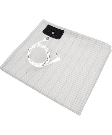 Grounding Mat Silver Conductive Earth Mat with 180inch Grounding Wire Grounding Sheet Foldable Earth Sheets Breathable Grounding Bed Sheet 28 * 52inch - Buy Online on SooperMarket.com