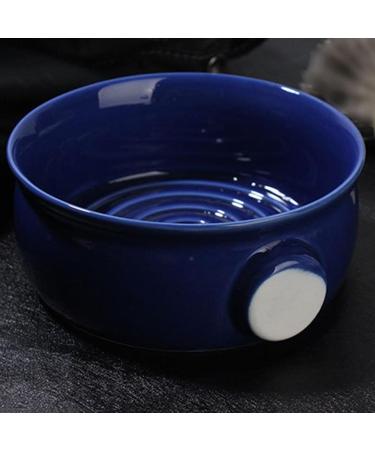 Awydky Ceramic Shaving Bowl - Dark Blue & Wide Mouth Design | Perfect for Men s Cream Shaving International Shipping Available - Buy Online on SooperMarket.com
