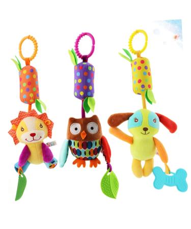 Bestonzon 3-in-1 Cartoon Toddler Toys - Rotating Bells & Bedtime Fun for Babies | International Shipping - Buy Online on SooperMarket.com